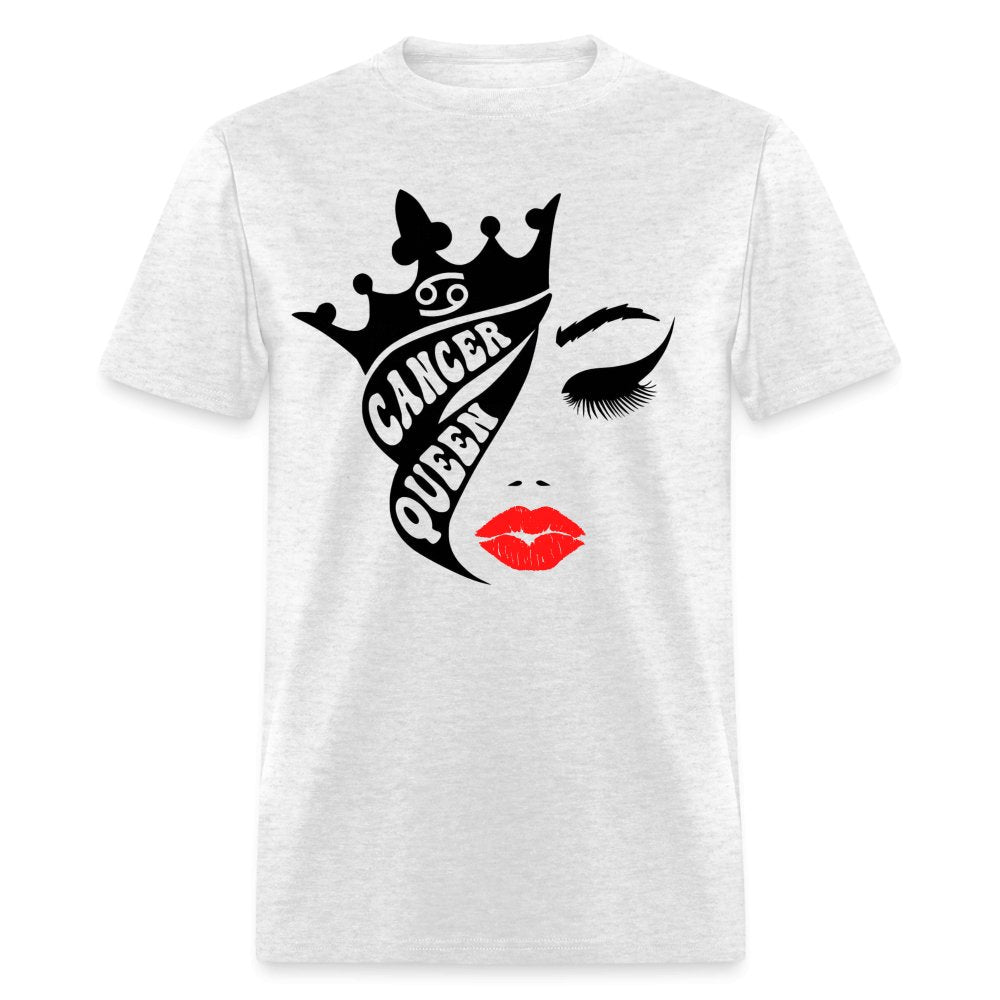 Cancer Queen Unisex Birthday Shirt - Custom T - Shirt - Bliss Birthday Shirts - Ice Grey - S