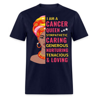 Cancer Queen Zodiac Unisex Shirt - Custom T - Shirt - Bliss Birthday Shirts - Navy - S