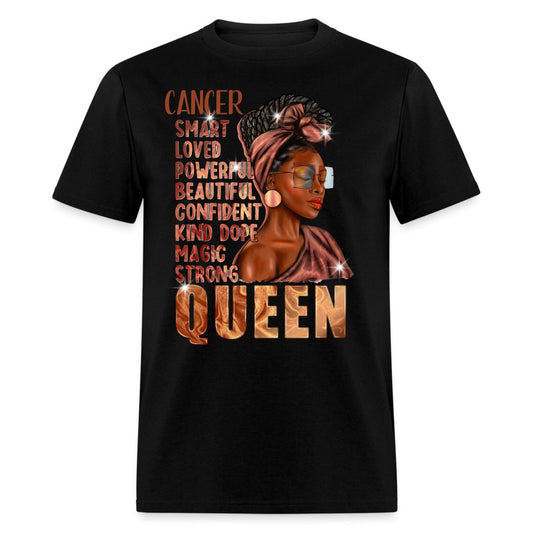 Cancer Smart Queen Birthday Shirt - Custom T - Shirt - Bliss Birthday Shirts - Black - S