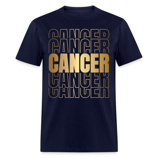 Cancer Star Sign Unisex Birthday Shirts - Custom T - Shirts - Bliss Birthday Shirts - Navy - S