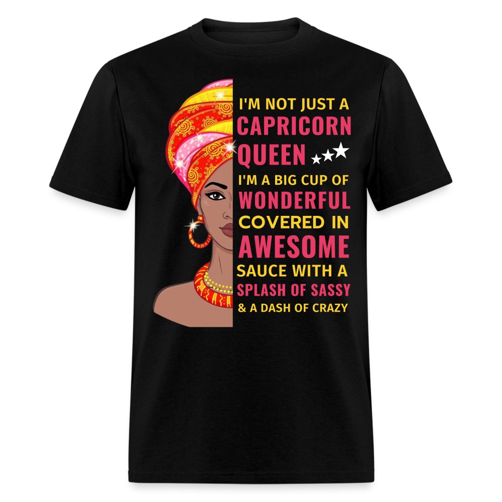 Capricorn Queen Shirt - Custom Zodiac Birthday T - Shirt - Bliss Birthday Shirts - Black - S