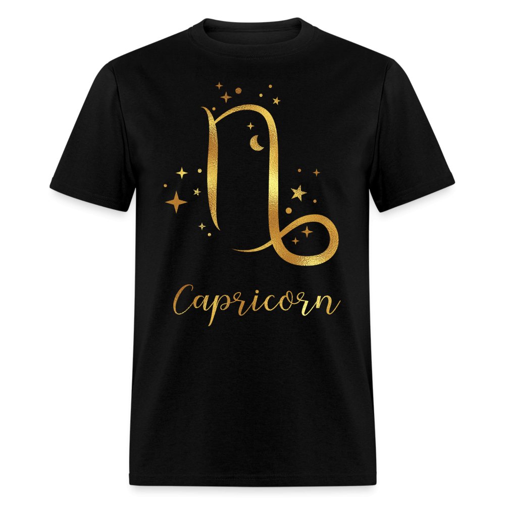 Capricorn Unisex Birthday Shirt - Custom Zodiac T - Shirt - Bliss Birthday Shirts - Black - S