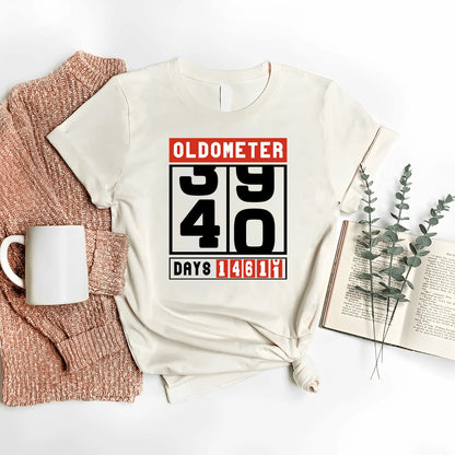 Celebrate Milestone with the Oldometer 40th Shirt – Perfect 40th Birthday Gift - Bliss Birthday Shirts - Nature - S