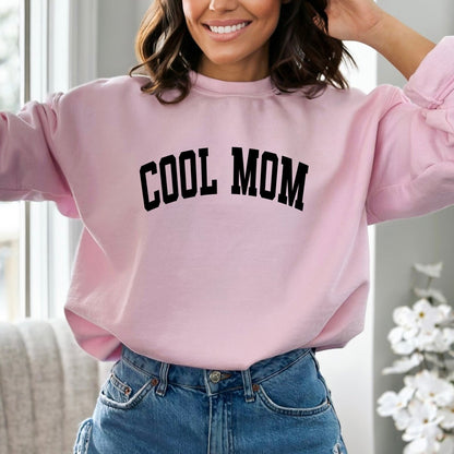 Cool Mom - Birthday Sweatshirt - Bliss Birthday Shirts - Small - Light Pink