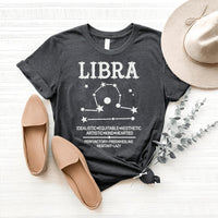 Creative Libra Zodiac Shirt – Trendy Birthday T-Shirt for Libra Lovers - Bliss Birthday Shirts - Heather Dark Grey - S