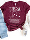 Creative Libra Zodiac Shirt – Trendy Birthday T-Shirt for Libra Lovers - Bliss Birthday Shirts - Maroon - S