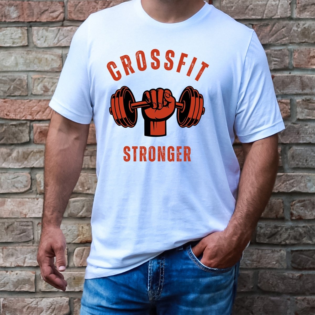 Crossfit Stronger - Men's Birthday Shirt - Bliss Birthday Shirts - Small - White