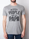 Custom Grandpa T Shirt - My Favorite People Call Me Papa Mens Tee - Bliss Birthday Shirts - S - Dark Heather Grey