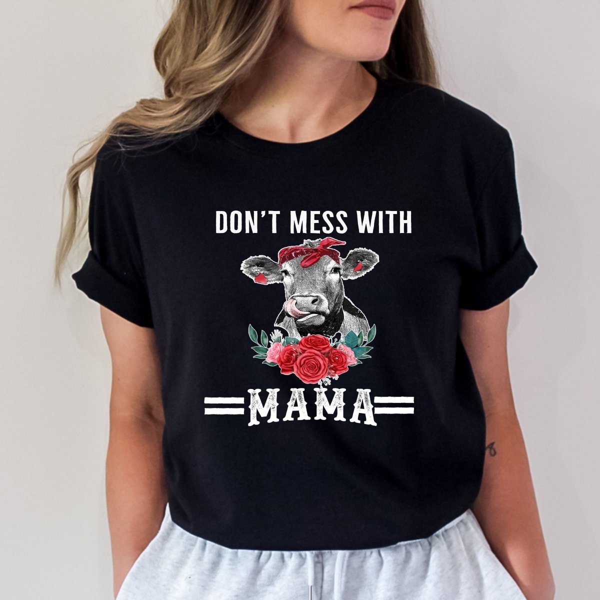 Don't Mess with Mama - Birthday Shirt - Bliss Birthday Shirts - Small - Black