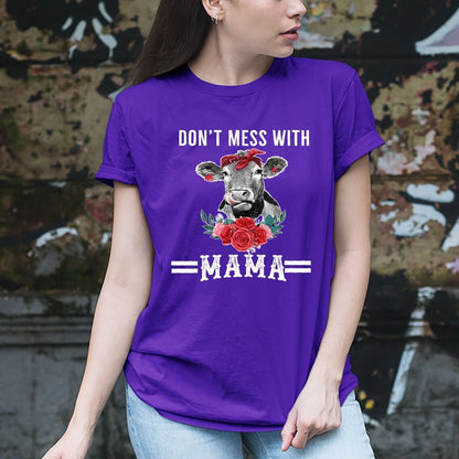 Don't Mess with Mama - Birthday Shirt - Bliss Birthday Shirts - Small - Purple