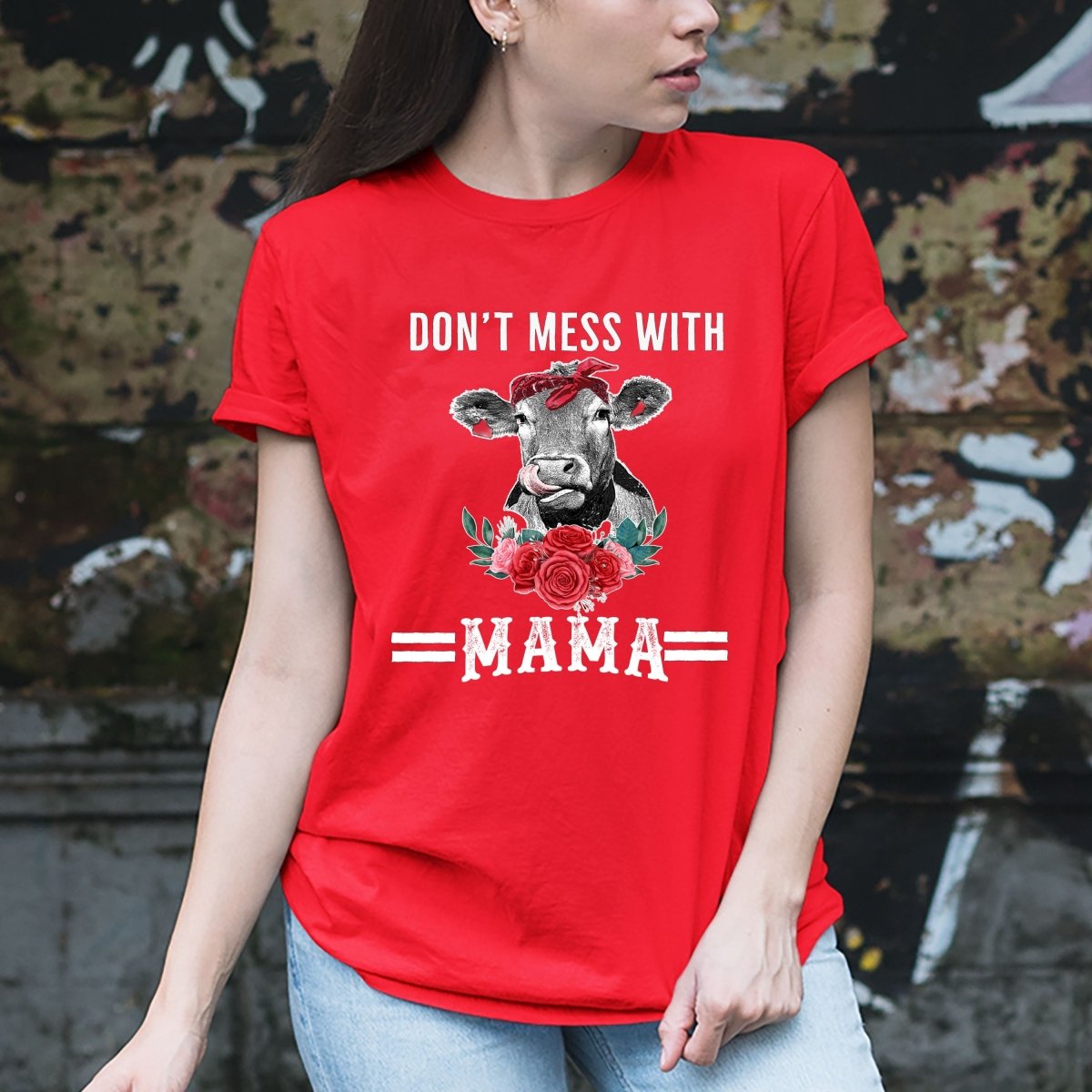 Don't Mess with Mama - Birthday Shirt - Bliss Birthday Shirts - Small - Red