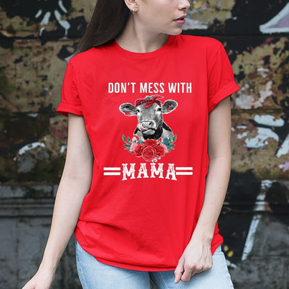 Don't Mess with Mama - Birthday Shirt - Bliss Birthday Shirts - Small - Red