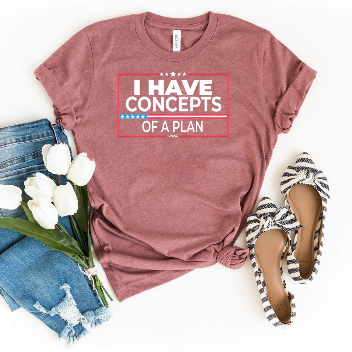 Express Your Support with the I Have Concepts of a Plan Kamala Harris Shirt - Bliss Birthday Shirts - Heather Mauve - S