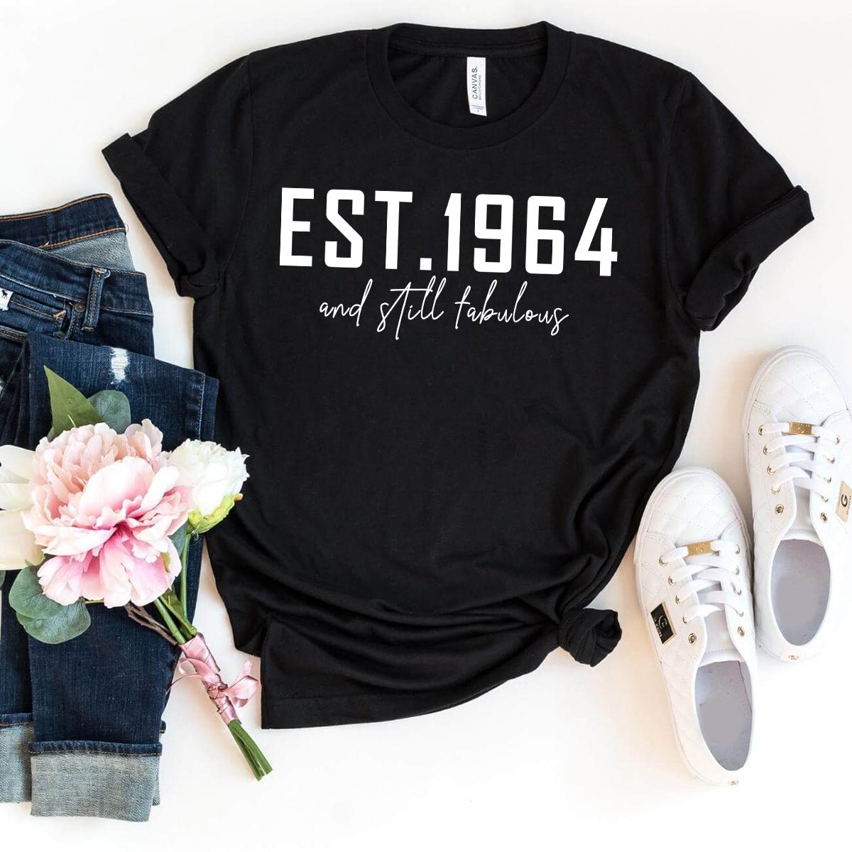 Fabulous Since 1964 – Timeless Style with this 60th Shirt - Bliss Birthday Shirts - Black - S