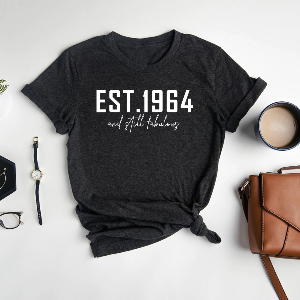 Fabulous Since 1964 – Timeless Style with this 60th Shirt - Bliss Birthday Shirts - Heather Dark Grey - S