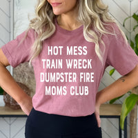 Fire Moms Club - Birthday Shirt - Bliss Birthday Shirts - Small - Mauve