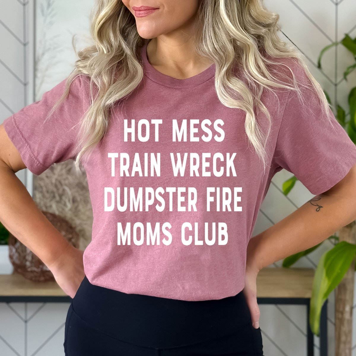 Fire Moms Club - Birthday Shirt - Bliss Birthday Shirts - Small - Mauve