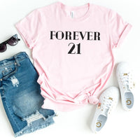 FOREVER 21 Birthday Shirt - Fun Birthday Gift - Bliss Birthday Shirts - S - Pink