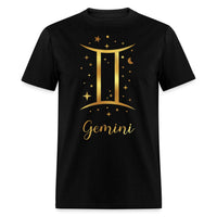 Gemini Unisex Birthday Shirt - Custom T - Shirt - Bliss Birthday Shirts - Black - S