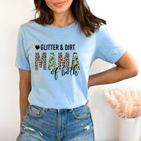 Glitter and Dirt - Birthday Shirt - Bliss Birthday Shirts - Small - Baby Blue