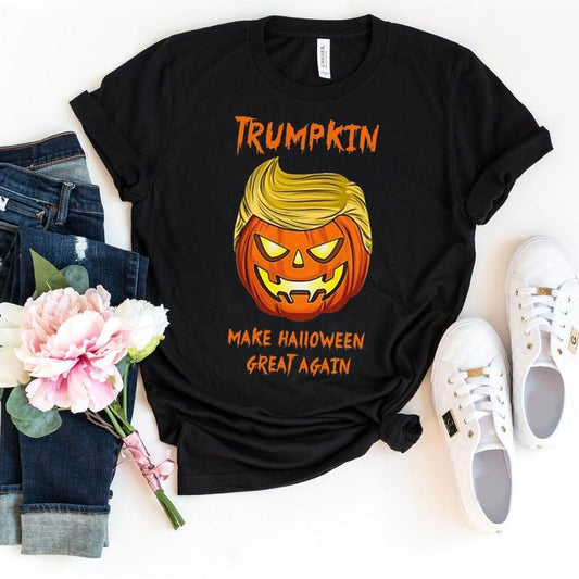 Halloween Trumpkin Shirt – Make Halloween Great Again 2024 - Bliss Birthday Shirts - Black - S