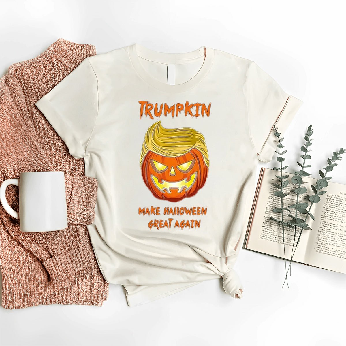 Halloween Trumpkin Shirt – Make Halloween Great Again 2024 - Bliss Birthday Shirts - Nature - S