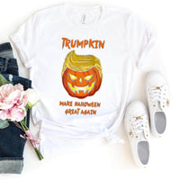 Halloween Trumpkin Shirt – Make Halloween Great Again 2024 - Bliss Birthday Shirts - White - S