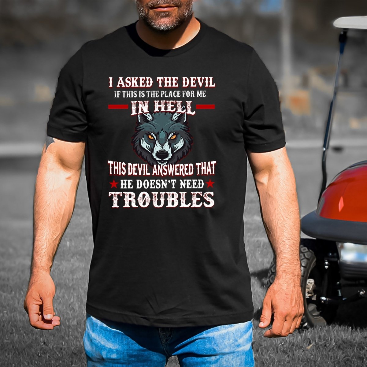 He Doesn't Need Troubles - Men's Birthday Shirt - Bliss Birthday Shirts - Small - Black