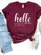 Hello Eighty Birthday Shirt - Celebrate 80 Years - Bliss Birthday Shirts - S - Maroon