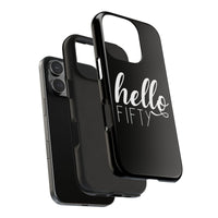 Hello Fifty Phone Case - Bliss Birthday Shirts - iPhone 16 - 