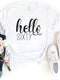 Hello Sixty Birthday Shirt - Custom 60th Birthday T - Shirt - Bliss Birthday Shirts - S - White