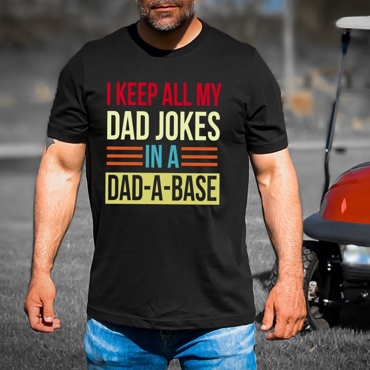 I Keep All My Dad Jokes - Men's Birthday Shirt - Bliss Birthday Shirts - Small - Black