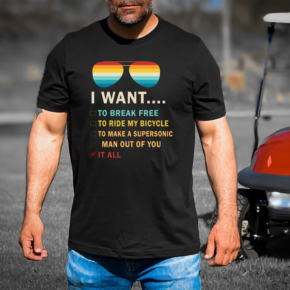 I Want To Break Free - Men's Birthday Shirt - Bliss Birthday Shirts - Small - Black