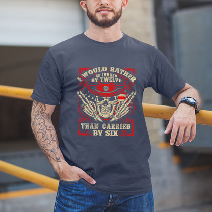 "I WOULD RATHER" - Veteran Birthday Shirt - Bliss Birthday Shirts - Small - Navy