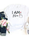 I'm 39 + 1 Birthday Shirt - Custom 40th Birthday T - Shirt - Bliss Birthday Shirts - S - White