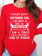 I'm a September Girl (Once in a Lifetime) - Long - Sleeve Birthday Shirt - Bliss Birthday Shirts - Small - Red