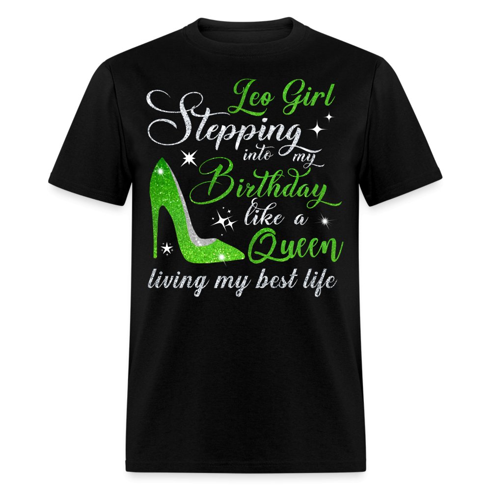 Leo Birthday Girl Unisex Shirt - Custom T - Shirt - Bliss Birthday Shirts - Black - S