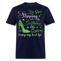 Leo Birthday Girl Unisex Shirt - Custom T - Shirt - Bliss Birthday Shirts - Navy - S