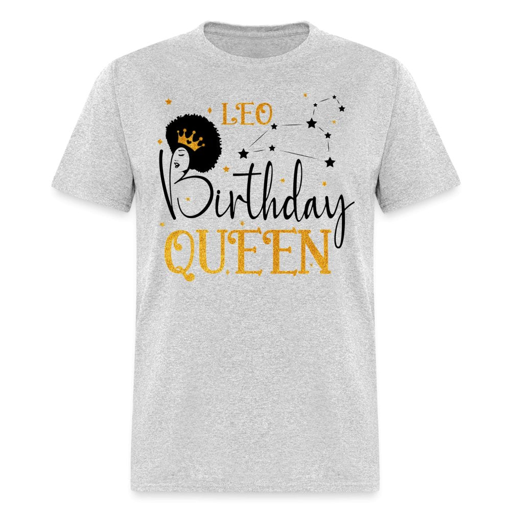 Leo Birthday Queen Shirt - Custom T - Shirt - Bliss Birthday Shirts - Sport Grey - S