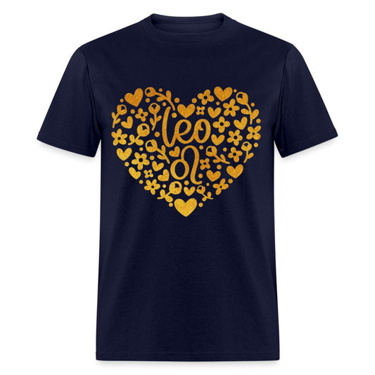 Leo Birthday Shirts - Custom T - Shirts - Bliss Birthday Shirts - Navy - S