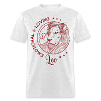 Leo Emotional and Loving Birthday Shirt - Custom T - Shirt - Bliss Birthday Shirts - Ice Grey - S