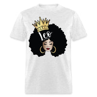 Leo Queen Birthday Shirt - Custom T - Shirt - Bliss Birthday Shirts - Ice Grey - S