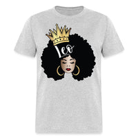 Leo Queen Birthday Shirt - Custom T - Shirt - Bliss Birthday Shirts - Sport Grey - S