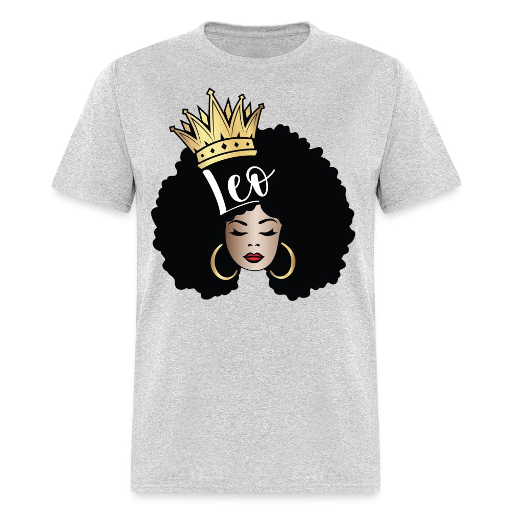 Leo Queen Birthday Shirt - Custom T - Shirt - Bliss Birthday Shirts - Sport Grey - S