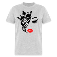 Leo Queen Unisex Birthday Shirt - Custom T - Shirt - Bliss Birthday Shirts - Sport Grey - S