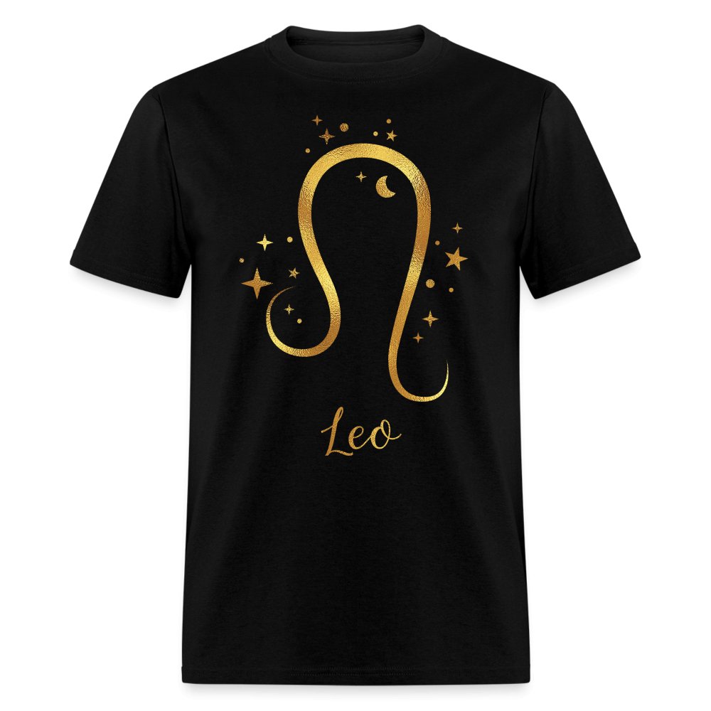 Leo Unisex Birthday Shirt - Custom T - Shirt - Bliss Birthday Shirts - Black - S