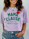 Mama Claus - Birthday Shirt - Bliss Birthday Shirts - Small - Lilac