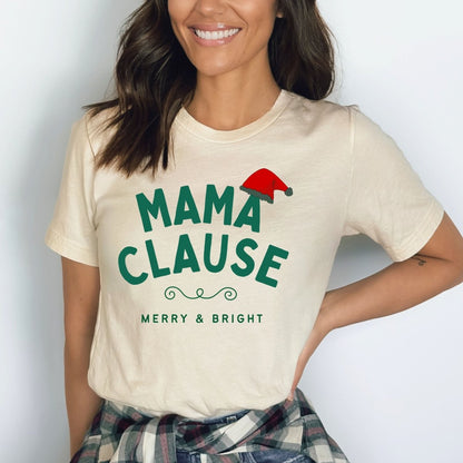 Mama Claus - Birthday Shirt - Bliss Birthday Shirts - Small - Natural