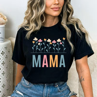 Mama Flower - Birthday Shirt - Bliss Birthday Shirts - Small - Black