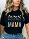 Mama Flower - Birthday Shirt - Bliss Birthday Shirts - Small - Black